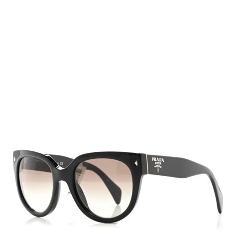 PRADA Round Sunglasses SPR 170 Black 